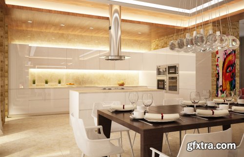 Stock Photo: Kitchen Interior