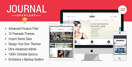 ThemeForest - Journal v2.2.5 - Advanced Opencart Theme Framework