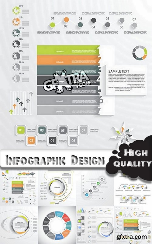 Infographic Design Elements in vector set from stock #63 - 25 Eps