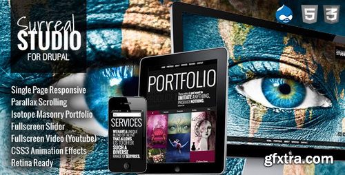 ThemeForest - Surreal - One Page Parallax Drupal Theme v3.0