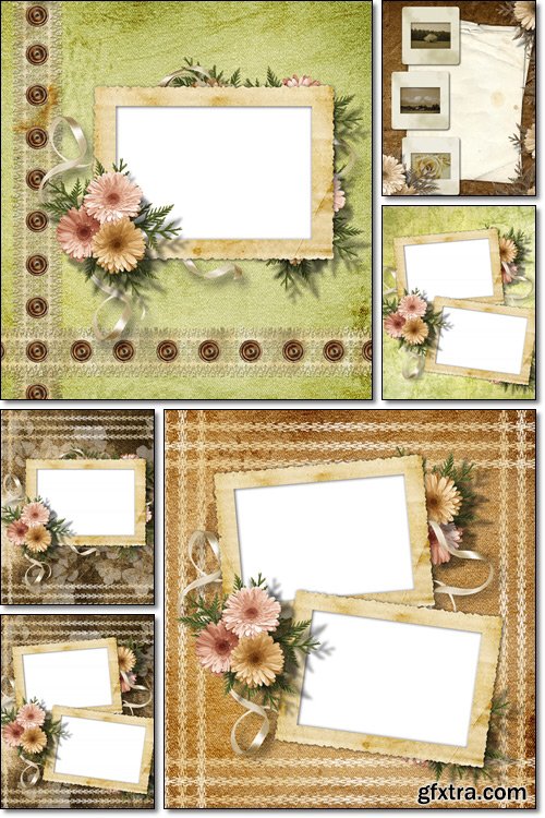 Card for greeting or invitation on the vintage background - Stock photo