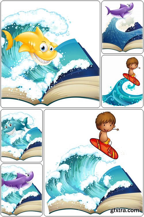 Magic Marine book - Vector