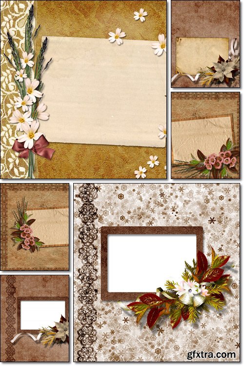 Vintage background for invitation and frame photo - Stock photo