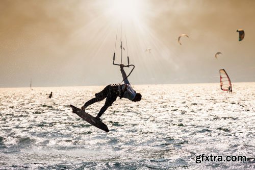 Stock Photo: Surfboards at beach
