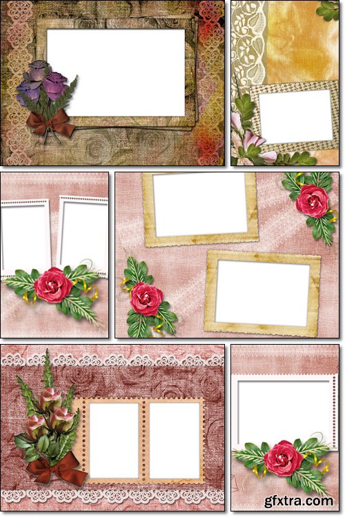 Framework for a photo or congratulation, card for greeting or invitation - Stock photo