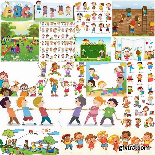 Toons kids playing - 25 Eps