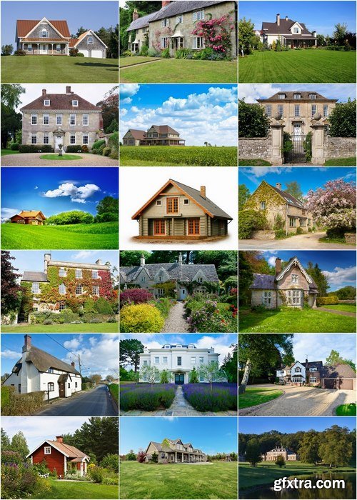 Country House exterior Stock Images - 25 HQ Jpg