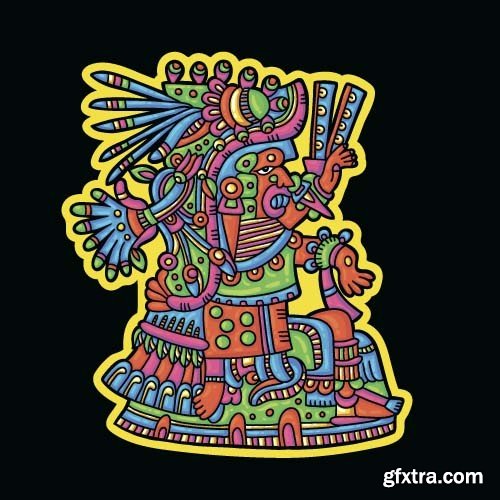 Maya tattoo, 25x EPS