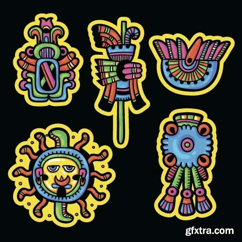 Maya tattoo, 25x EPS