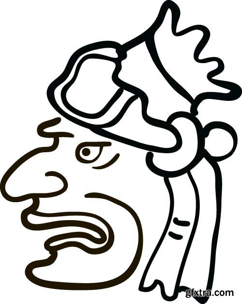 Maya tattoo, 25x EPS
