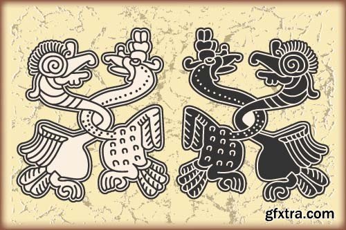 Maya tattoo, 25x EPS