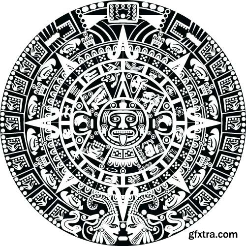 Maya tattoo, 25x EPS