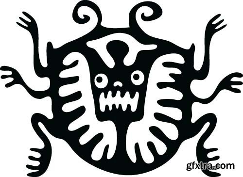 Maya tattoo, 25x EPS