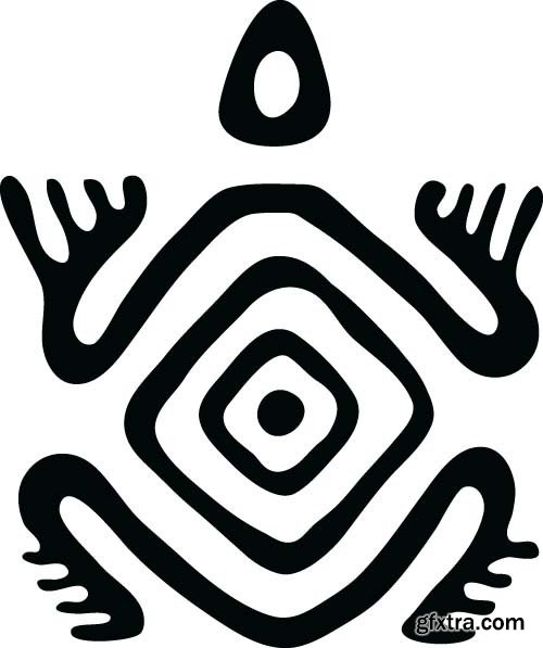 Maya tattoo, 25x EPS