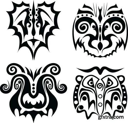 Maya tattoo, 25x EPS