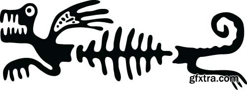 Maya tattoo, 25x EPS