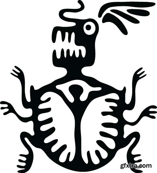 Maya tattoo, 25x EPS