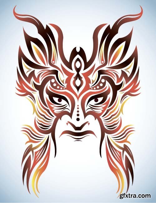 Maya tattoo, 25x EPS