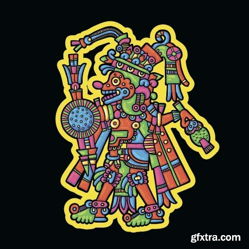 Maya tattoo, 25x EPS
