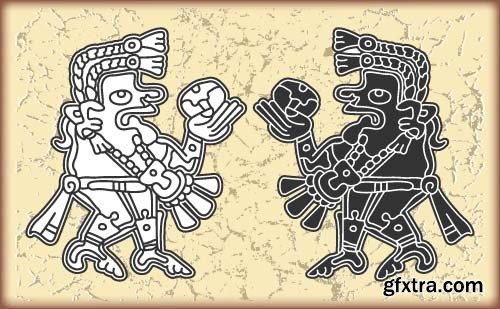 Maya tattoo, 25x EPS