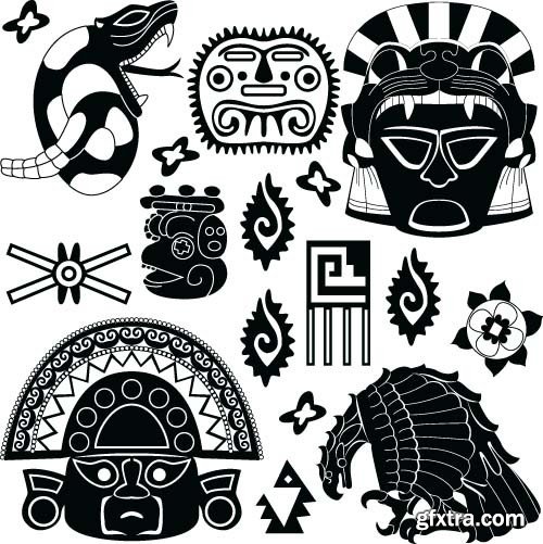 Maya tattoo, 25x EPS