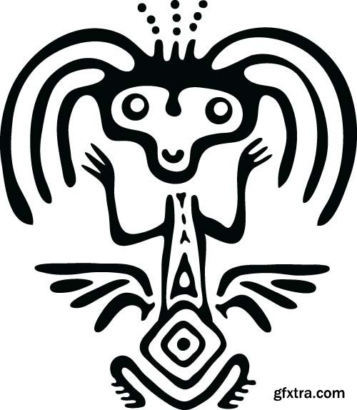 Maya tattoo, 25x EPS