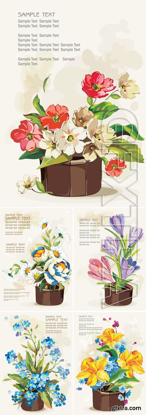 Stock Vectors - Flowers