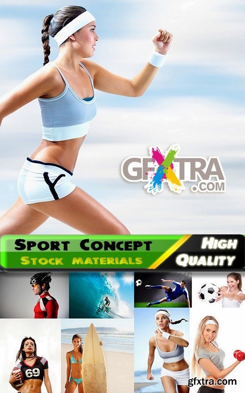Set of sports beautiful people stock images - 25 HQ Jpg