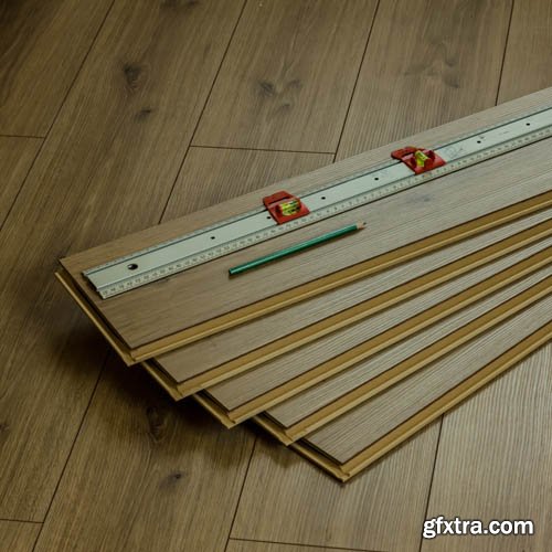 Stock Photo: Laminate flooring in the interior 2