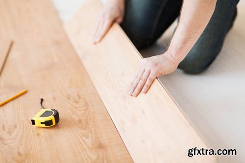 Stock Photo: Laminate flooring in the interior 2