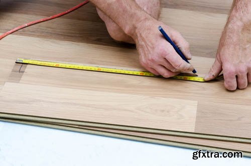 Stock Photo: Laminate flooring in the interior 2