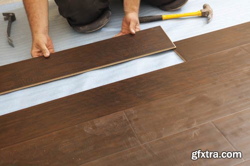 Stock Photo: Laminate flooring in the interior 2