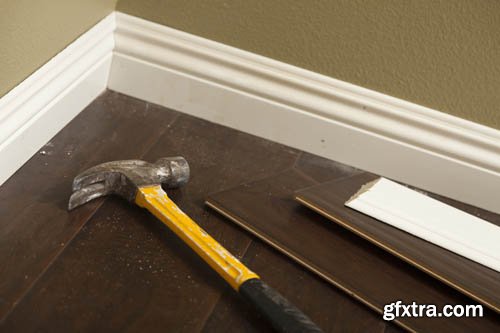 Stock Photo: Laminate flooring in the interior 2