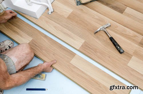 Stock Photo: Laminate flooring in the interior 2