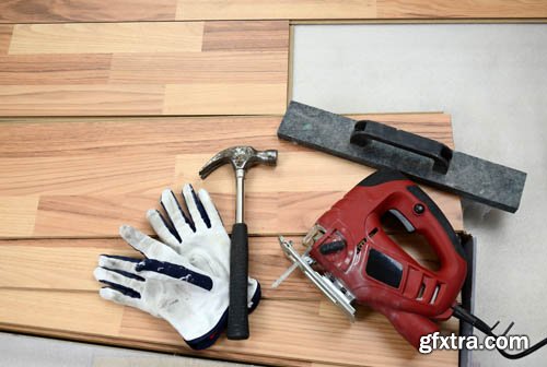 Stock Photo: Laminate flooring in the interior 2