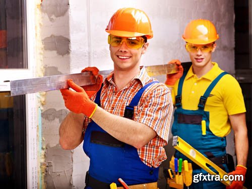 Stock Photo: Tools and construction and construction
