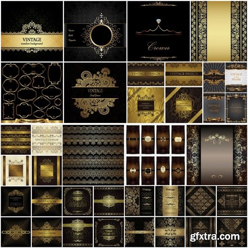 Vintage design elements for page decoration - 25 Eps