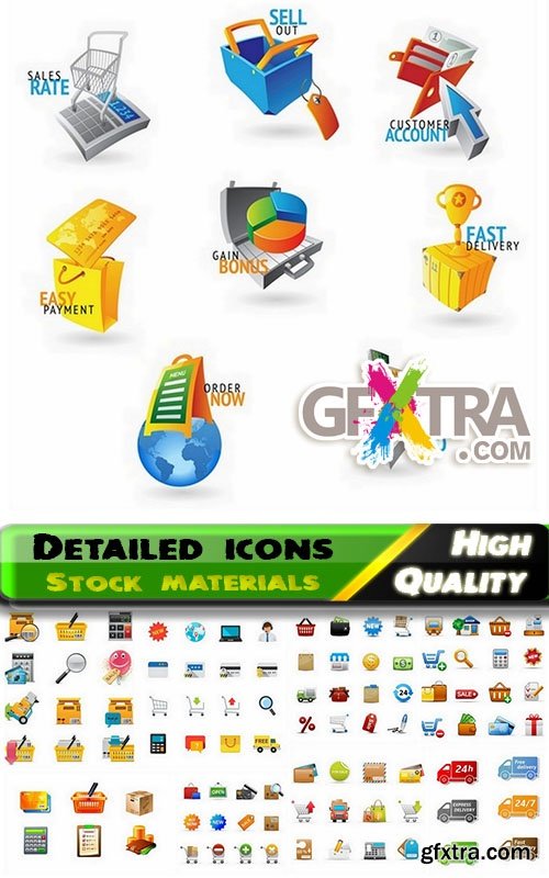 Detailed icons in vector set from stock #11 - 20 Eps - 4 Svg