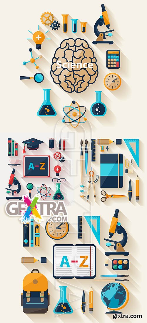Stock vector - Education & science icons