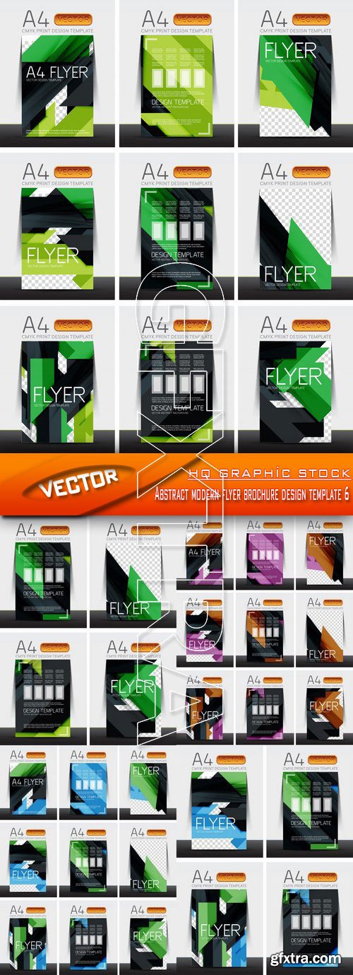 Stock Vector - Abstract modern flyer brochure design template 6