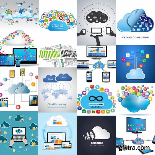 Cloud Computing  Service - 25 Vector