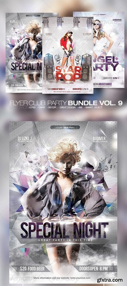 Graphicriver - Flyer Club Party Bundle Vol. 9 8545765