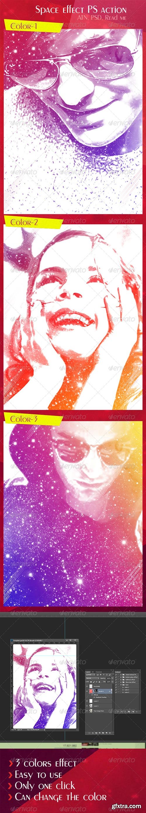 GraphicRiver - Space Effect PS Action