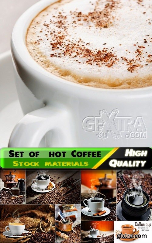 Set of hot Coffee Stock images - 25 HQ Jpg