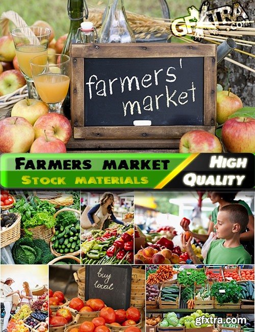 Farmers market Stock Images - 25 HQ Jpg