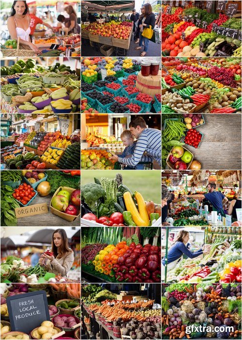 Farmers market Stock Images - 25 HQ Jpg