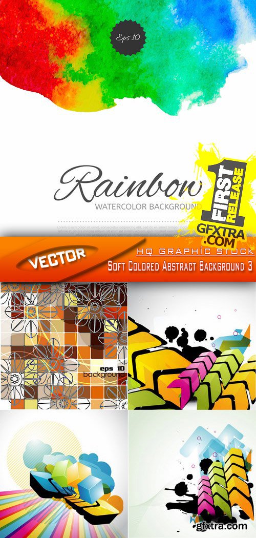 Stock Vector - Soft Colored Abstract Background 3