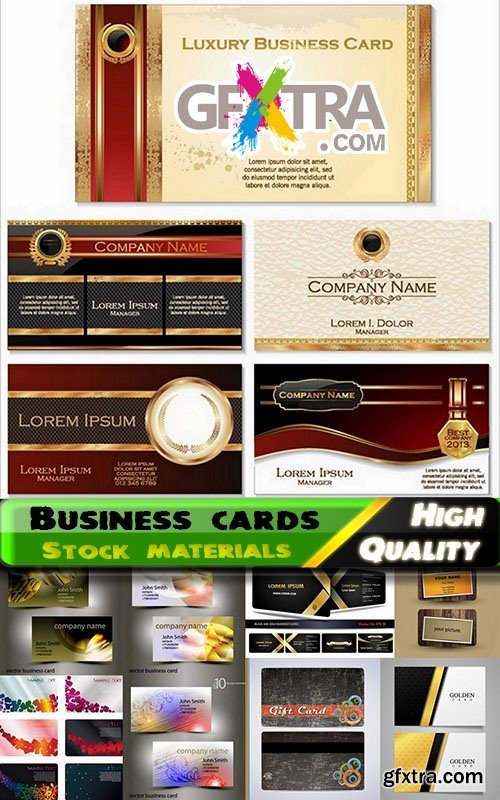 Business cards Template design set #7- 25 Eps