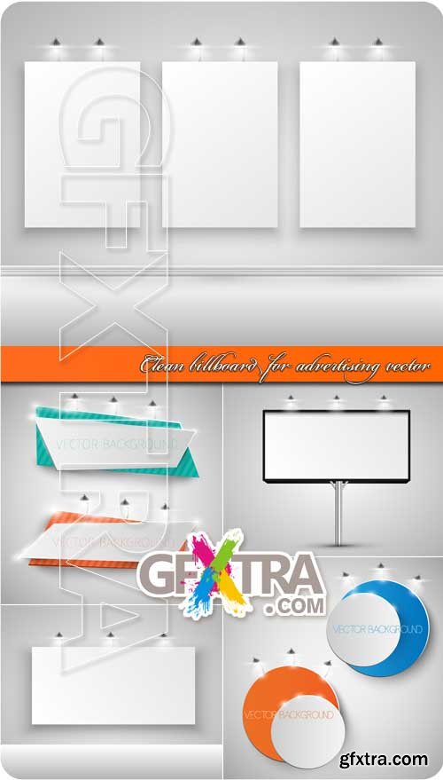 Clean billboard for advertising vector