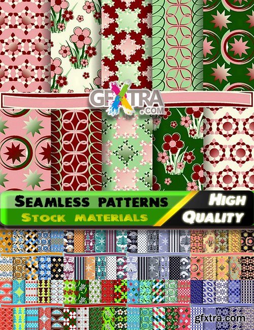 Abstract Seamless patterns in vector set from stock #12 - 25 Eps